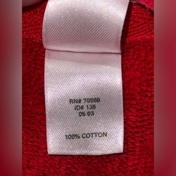 VTG Victoria's Secret Plush Robe Terry Cloth Robe Women Size M/L Red - Picture 8 of 9